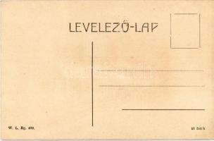 Érsekújvár, Nové Zámky; vasútállomás, vonat. W.L. Bp. 432. / railway station, train