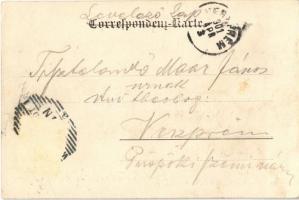 1901 Wiener Neustadt, Bécsújhely; Hauptplatz. Verlag Josef Popper / main square, shops, execution pl...