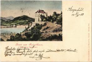 1899 Freyenthurn, Freienthurm (Klagenfurt); Schloss am Wörthersee / castle. J. Horowitz
