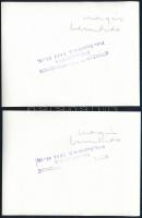 cca 1978 Mozgásművészeti bemutató Pakson, 2 db vintage fotó, 9x12 cm