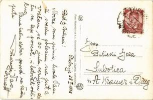 1938 Trebinje, statue of Petar II Petrovic Njegos, automobiles. photo