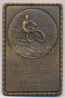 1928. B.É.M.A.C. CSILLAGTURA Mátrafüred 1928. IX. 9. Br motorsport emlékplakett (40x60mm) T:2