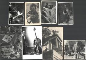 cca 1960 Tiszavölgyi József (1909-?) budapesti fotóriporter hagyatékából 13 db vintage fotó, többsége jelzett, 9x14 cm és 6x9 cm között