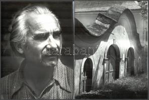 cca 1976 Tokaj, Litvin József (1953-2017) iparművész által, a tokaji művésztelepen készített, jelzés...