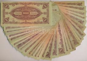 1945. 10.000P (50x) 47db "MNB" bélyeggel+3db bélyeg nélkül T:III Adamo P23,P22E