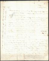 1850 1848-as szabadságharc honvéd tisztje, Szigeti Sándor saját kézzel írt levele szüleinek. Szigeti...