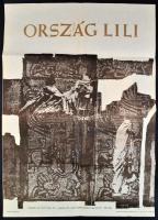 Ország Lili kiállítási plakát 80x60 cm és kiállítási katalógus.