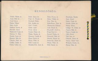 1929 Meghívó Pest-Pilis-Solt Kiskun vármegye megyebáljára- Sorszámozott. zsinórfűzött