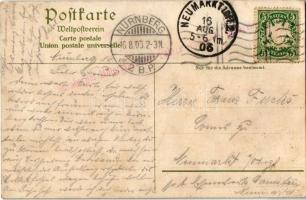 1906 Maurer-Union-Wagen den Bahnhofsplatz Nürnberg passierend. Wolfrum & Hauptmann Art / German ...