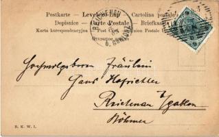 1903 Ferenc József császár túrabottal / Kaiser Franz Josef / Franz Joseph I with his hiking stick. B...