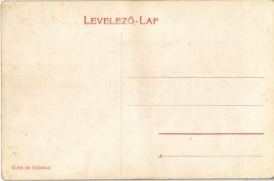 Budapest, Dunaflottilla "A" őrnaszádja a kikötőben, legénység a fedélzeten. / K.u.K. Krieg...