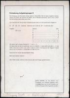 feLugossy László (1947-): Ovális jel. Papír, olaj, jelezve jobbra lent: FeLL '95, hátoldalán: f...