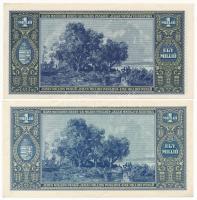 1945. 1.000.000P (2x) T:I-,III szép papír Adamo P25