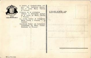 Pozsony, Pressburg, Bratislava; Mária Terézia szobor barbár ledöntése, Cseh kultúra. Kiadja a Magyar...