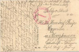 1915 Montmédy, Französische Kanonen auf der Festung unter deutscher Bewachung / WWI German military,...