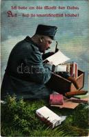 Ich bete an die Macht der Liebe, Ach - dass Sie unersch9pflich bliebe! / WWI Austro-Hungarian K.u.K. military, letters from home. L. & P. 5791/V. (EK)