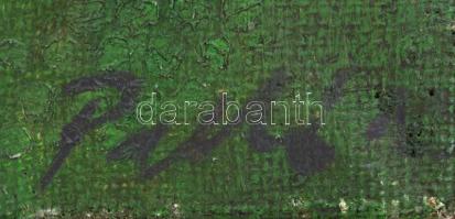 Palkó Tibor (1959- ): A piéta. Olaj, vászon, jelzett. Palkó Tibor Munkácsy-díjas festőművész műveive...