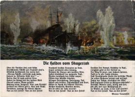 1941 Die Helden von Skagerrak. Schlachtkreuzer ran an den Feind / WWII Wehrmacht (armed forces of Nazi Germany), Kriegsmarine (German Navy) art postcard s: Hans Bohrdt + Dienststelle Nr. 18084 (EB)