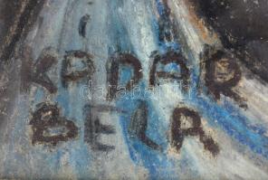 Kádár jelzéssel: Csendélet gyümölcsökkel. Pasztell, papír, üvegezett fa keretben, 41×31,5 cm