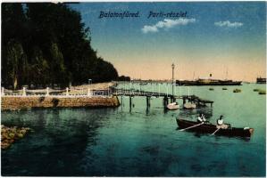 Balaton - 4 db régi városképes lap / 4 pre-1945 town-view postcards