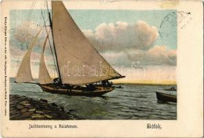 Balaton - 4 db régi városképes lap / 4 pre-1945 town-view postcards