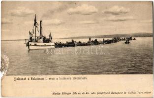 Balaton - 4 db régi városképes lap / 4 pre-1945 town-view postcards