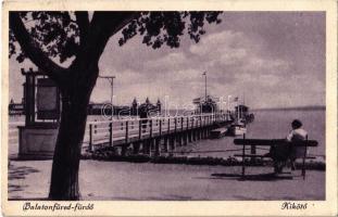 Balaton - 4 db régi városképes lap / 4 pre-1945 town-view postcards