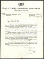 1914 Hadsegélyező hivatal 4 db reklám nyomtatvány, levelezőlap