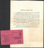 1914 Hadsegélyező hivatal 4 db reklám nyomtatvány, levelezőlap