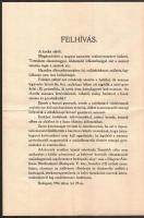 1914 3 db I. vh-s nyomtatvány: kitöltetlen népfölkelési lap, rémhírtejésztők elleni fellépésre szolg...