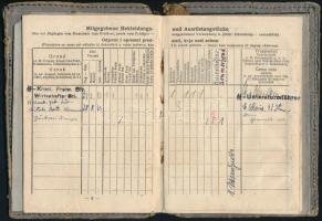 1944  Önkéntesen bevonult horvát katona német Waffen-SS katonakönyve. Borító levált / Soldbuch of vo...