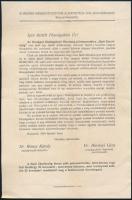 1916 Hadi zászlószög gyűjtési akció nyomtatván yés boríték