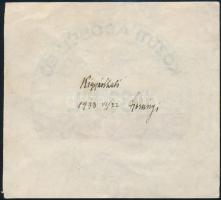 1933 Közúti adóbélyeg jóváhagyó minta