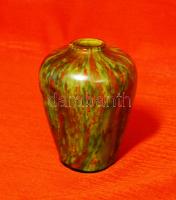 Cseh irizáló szecessziós üveg váza