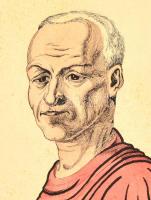 Szabó Vladimir jelzéssel: Férfi portré. Vegyes technika, papír, kis szakadással, foltos 36x24,5 cm