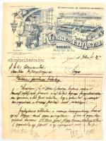 1915 Szeged, Kecskeméti Antal vasszerkezeti gyár fejléces számla