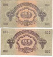 1944. 100P "A Vöröshadsereg Parancsnoksága" (2x) "AX" és "TP" sorozat ...