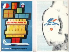 1933-1983 16 db MODERN használatlan motívum képeslap az Air France francia légitársaságról, reklámok...