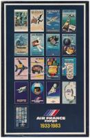 1933-1983 16 db MODERN használatlan motívum képeslap az Air France francia légitársaságról, reklámok...
