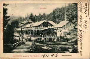 1903 Lublófüred, Lubló-fürdő, Kúpele Lubovna (Ólubló, Stará Lubovna); fürdőház. Szeiffert Endre kiadása / spa