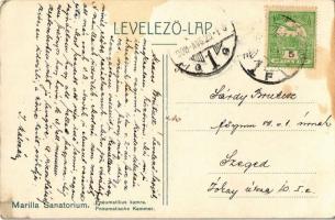 1908 Marilla, Marila; szanatórium, pneumatikus kamra / anatorium, pneumatic chamber (EK)