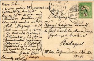 1908 Oravica, Oravita; Bányavölgyi fürdő és étterem, kert. Weisz Félix kiadása / restaurant and spa ...