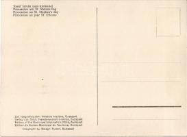 Budapest I. Szent István napi körmenet a várban. Szf. Idegenforgalmi Hivatala kiadása