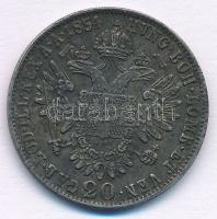 1854E 20kr Ag "Ferenc József" T:2 ph., patina Hungary 1854E 20 Kreuzer Ag "Franz Jose...