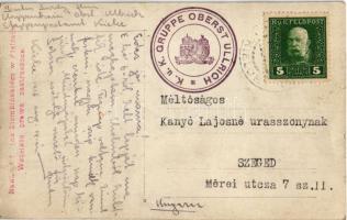 1916 Kielce, street, shops of Josef Machno and W. Siedlecki, Bar Polonie, restaurant. photo + "...