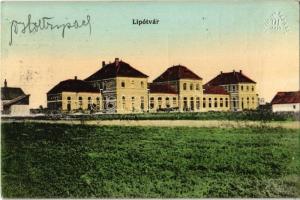 1915 Lipótvár, Újvároska, Leopoldov; Stanica / Vasútállomás / Bahnhof / railway station