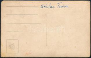 cca 1930 Unitas Tátra autó, a magyar összeszerelésű autó gyári felirattal az oldalán, ritka fotólap,...