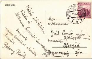 1938 Losonc, Lucenec; Evangélikus templom, Baptista Testvéri Egység háza / church, baptist house + &...