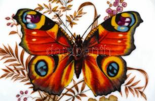 Bavaria Arabella Atelier Porzellan áttört dísztányér, pillangó motívummal díszített, porcelán, matri...