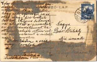 Gyula, M. kir. államrendőrség palotája, rendőrkapitányság  (ragasztónyom / gluemark)